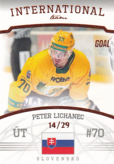 Hokejová karta Peter Lichanec Goal S2 2022-23 International Team 14/29 č. 4
