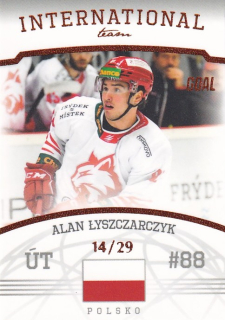 Hokejová karta Alan Lyszczarczyk Goal S2 2022-23 International Team 14/29 č. 10