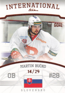 Hokejová karta Martin Bučko Goal S2 2022-23 International Team 14/29 č. 11