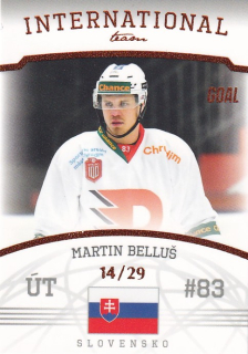 Hokejová karta Martin Belluš Goal S2 2022-23 International Team 14/29 č. 13
