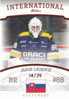 Hokejová karta Jakub Lackovič Goal S2 2022-23 International Team 14/29 č. 16