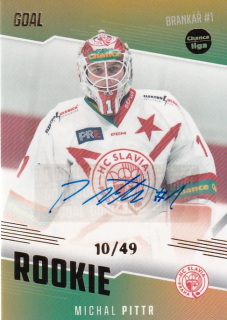 Hokejová karta Michal Pittr Goal S2 2022-23 Rookie Auto