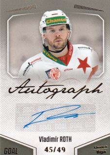 Hokejová karta Vladimír Roth Goal Cards 2022-23 Série 2 Autographed č.127