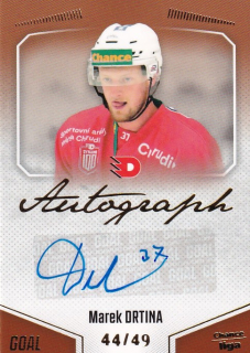 Hokejová karta Marek Drtina Goal Cards 2022-23 Série 2 Autographed č.146