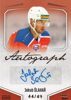 Hokejová karta Jakub Šlahař Goal Cards 2022-23 Série 2 Autographed č.156