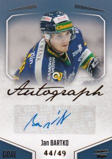 Hokejová karta Jan Bartko Goal Cards 2022-23 Série 2 Autographed č.164