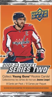 Balíček hokejových karet UD Series 2 2022-23 Retail