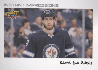 Hokejová karta Pierre-Luc Dubois UD S2 2022-23 Instant Impressions č. PZ-5