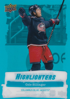 Hokejová karta Cole Sillinger UD S2 2022-23 Highlisters č. HL-15