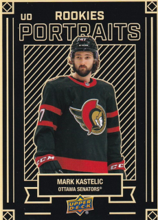 Hokejová karta Mark Kastelic UD S2 2022-23 UD Portraits Rookies č. P-55