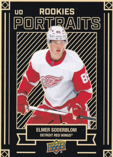 Hokejová karta Elmer Soderblom UD S2 2022-23 UD Portraits Rookies č. P-46