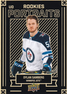 Hokejová karta Dylan Samberg UD S2 2022-23 UD Portraits Rookies č. P-67