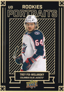 Hokejová karta Trey Fix-Wolansky UD S2 2022-23 UD Portraits Rookies č. P-68