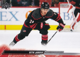 Hokejová karta Seth Jarvis UD S2 2022-23 řadová č. 287