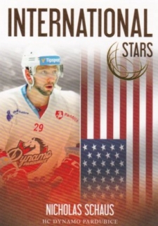 Hokejová karta Nicolas Schaus OFS 2018-19 Série 2 International Stars