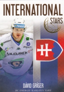 Hokejová karta Dávid Gríger OFS 2018-19 Série 2 International Stars