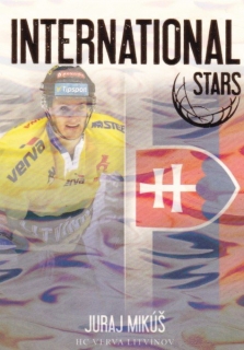 Hokejová karta Juraj Mikúš OFS 2018-19 Série 2 International Stars Ice Water