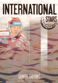 Hokejová karta Guntis Galvinš  OFS 2018-19 Série 2 Int. Stars Ice Water