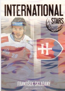 Hokejová karta František Skladaný OFS 2018-19 Série 2 Int. Stars Ice Water