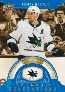 Hokejová karta Tomáš Hertl UD Trilogy 2022-23 Generations /299 č. TG-5B