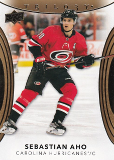Hokejová karta Sebastian Aho UD Trilogy 2022-23 řadová č. 73