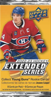 Balíček hokejových karet UD 2022-23 UD Extended Series Blaster