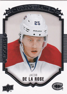 Hokejová karta Jacob De La Rose UD S1 2015-16 UD Portraits Rookie č. P-56