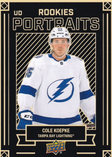 Hokejová karta Cole Koepke UD S2 2022-23 UD Portraits RC č. P-56