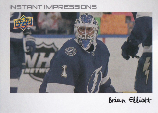 Hokejová karta Brian Elliott UD S2 2022-23 Instant Impressions č. PZ-12