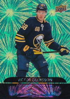 Hokejová karta Victor Olofsson UD S2 2020-21 Dazzlers Green č. DZ-56