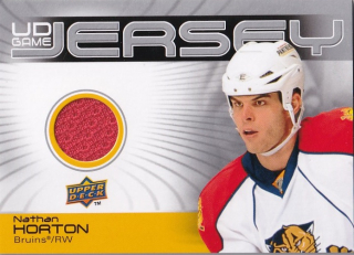 Hokejová karta Nathan Horton UD S1 2010-11 UD Game Jersey č. GJ-NH