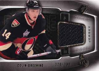Hokejová karta Colin Greening UD SPX 2011-12 Rookie Jersey /799 č. 171