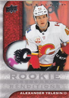 Hokejová karta Alexander Yelesin UD Trilogy 2020-21 Rookie Renditions č. RR-14