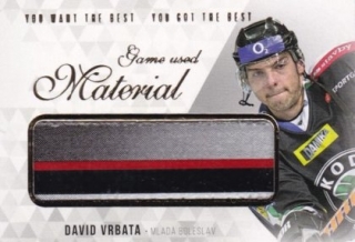 Hokejová karta David Vrbata  OFS 2018-19 Série 2 "Best" Memorabilia Update