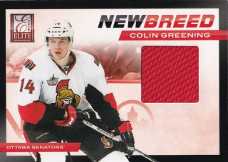 Hokejová karta Colin Greening Panini Elite 2011-12 New Breed Jersey č. 45