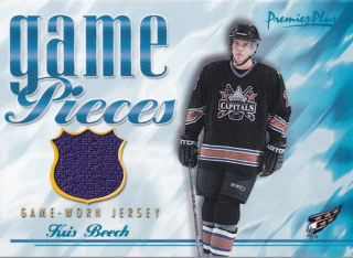 Hokejová karta Kris Beech Topps Premier 2000-01 Game Pieces Jersey č. GP-KB