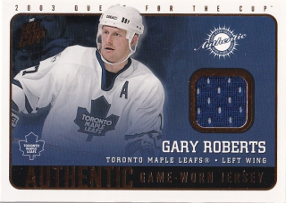 Hokejová karta Gary Roberts Pacific Quest for the Cup 2002-03 Jersey č. 22