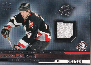 Hokejová karta Jay McKee Pacific 2001-02 Game-Worn Jersey /1135 č. 3