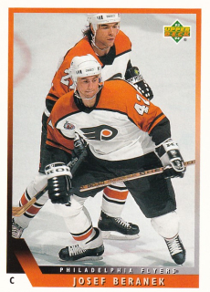 Hokejová karta Josef Beránek Upper Deck 1993-94 řadová č. 15