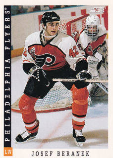 Hokejová karta Josef Beránek Pinnacle Score 1993-94 řadová č. 439