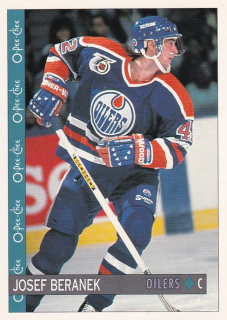Hokejová karta Josef Beránek O-Pee-Chee 1992-93 řadová č. 178