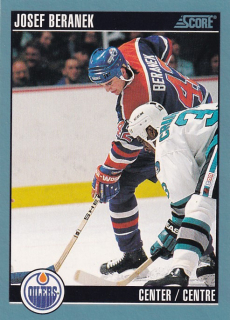 Hokejová karta Josef Beránek Score 1992-93 řadová č. 105