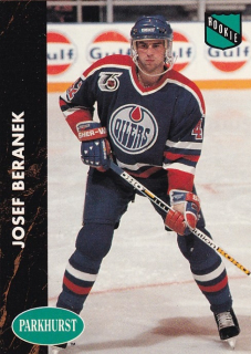 Hokejová karta Josef Beránek Parkhurst 1991-92 Rookie č. 47