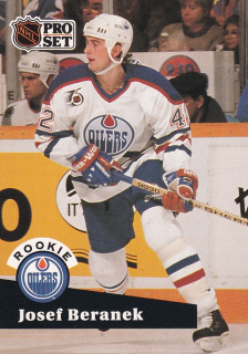 Hokejová karta Josef Beránek Pro Set 1991-92 Rookie č. 534
