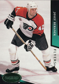 Hokejová karta Josef Beránek Parkhurst 1993-94 Emerald č. 153
