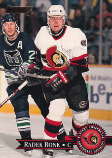 Hokejová karta Radek Bonk Donruss 1995-96 řadová č. 194