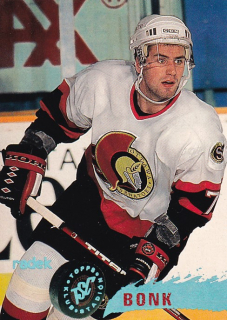 Hokejová karta Radek Bonk Topps 1995-96 řadová č. 101