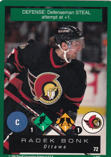 Hokejová karta Radek Bonk PlayOff 1995-96 One on One č. 72