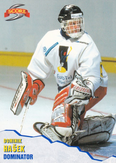 Hokejová karta Dominik Hašek Dominator 1999-00 č. D1