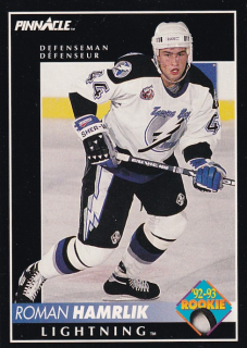 Hokejová karta Roman Hamrlík Pinnacle 1992-93 Rookie č. 408